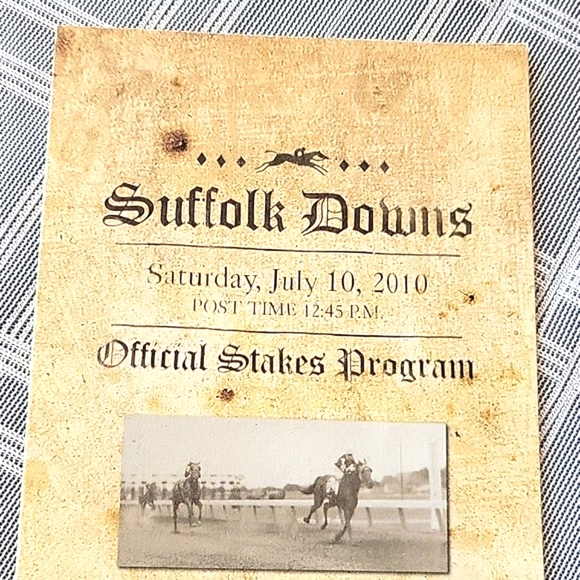 Suffolk Downs Horse Racing Official Stakes Program - July 10, 2010 - Picture 2 of 6